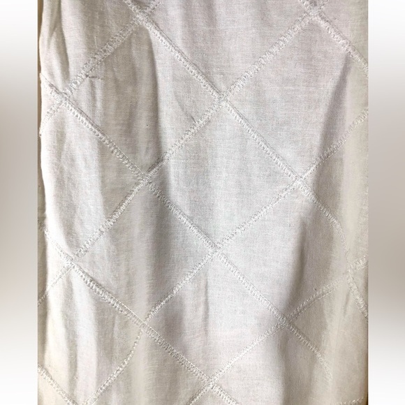 Soft Surroundings Brinley Shirt Textured Linen Blend in White - Picture 8 of 9